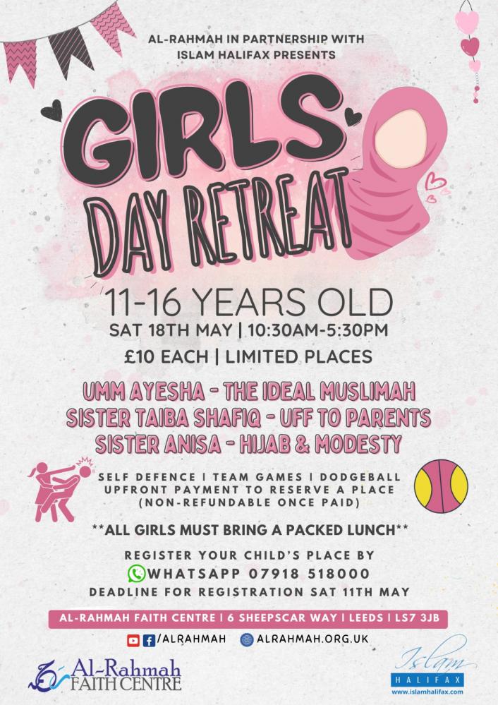 GIRLS RETREAT AT AR RAHMAH LEEDS